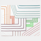 アールデコ線 フリースブランケット (正面(横))