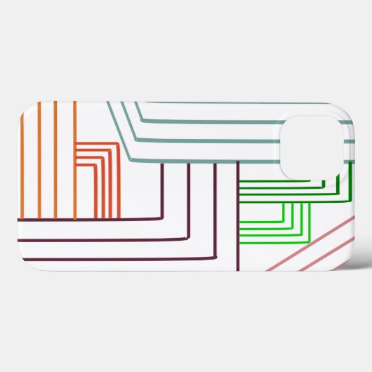 アールデコ線 Case-Mate iPhoneケース (裏面 (横))