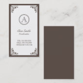 アールデコ縁ど校正 名刺 (正面/裏面)