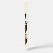 アールデコ美しいファッションピンクジェムストーンモノグラム Case-Mate iPhoneケース (裏面 / 左)