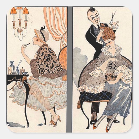 アールデコ美しい スクエアシール (正面)