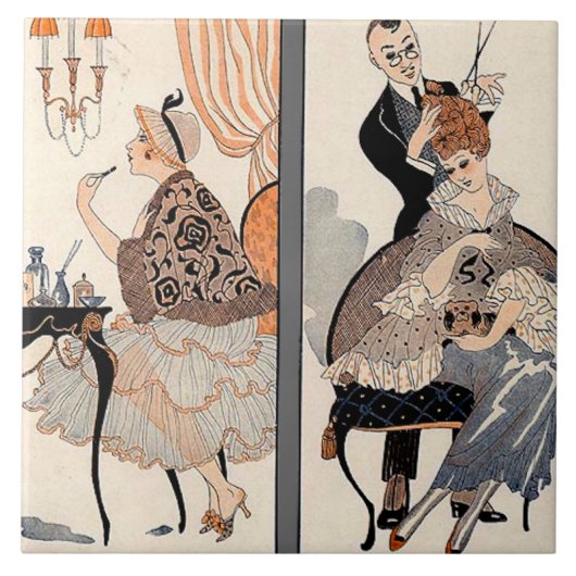 アールデコ美しい タイル (正面)