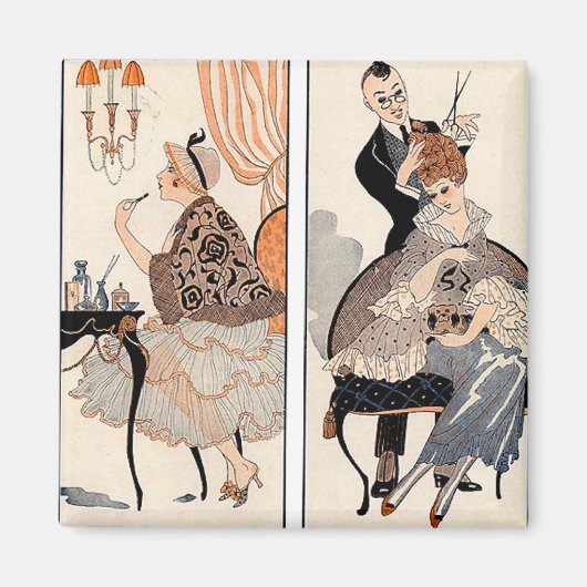 アールデコ美しい マグネット (正面)