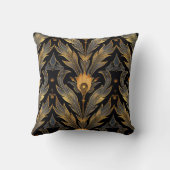 アールデコ羽パターン クッション (裏面)