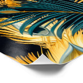 アールデコ羽パターン ポスター (コーナー)