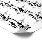 アールデコ羽 ポスター (角)