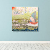 アールデコ船 キャンバスプリント (インサイチュ (ウッドフロア))