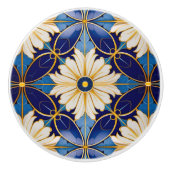 アールデコ花文引き出しキャビネット セラミックノブ (正面)