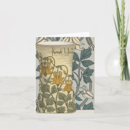 アールデコ花瓶お礼 サンキューカード