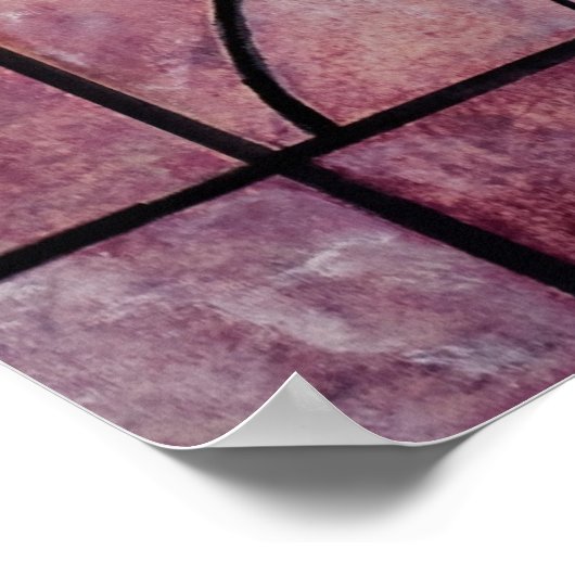 アールデコ花 ポスター (角)