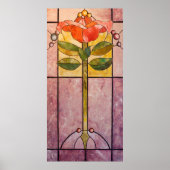 アールデコ花 ポスター (正面)