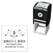 アールデコ華美装飾旋回差出人住所 | セルフインキングスタンプ (インサイチュ)