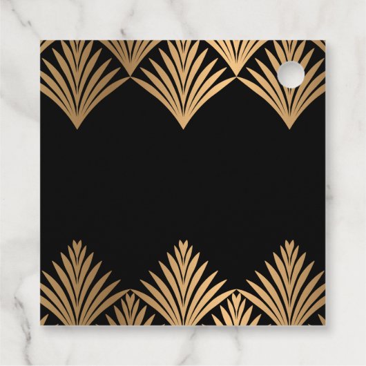 アールデコ葉ゴールデン誕生日90th フェイバータグ (裏面)