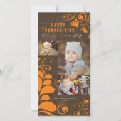 アールデコ葉スワーズHappy Thanksgiving 4写真 シーズンカード (正面)