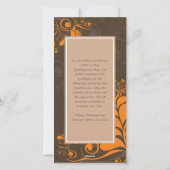 アールデコ葉スワーズHappy Thanksgiving 4写真 シーズンカード (裏面)