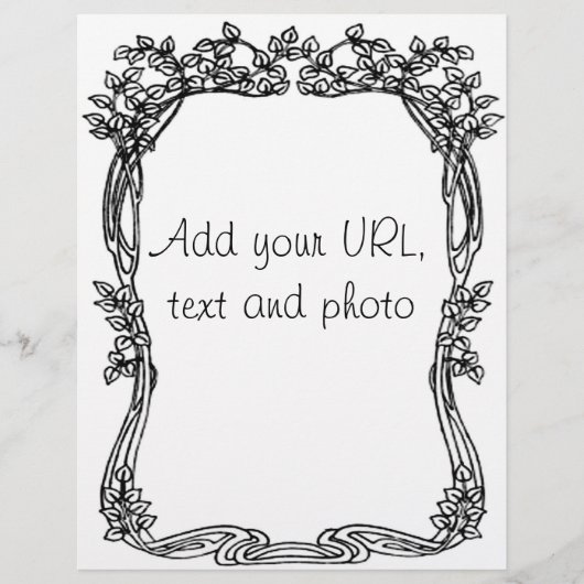 アールデコ葉フライヤ チラシ (正面)