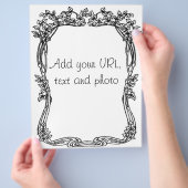 アールデコ葉フライヤ チラシ (手)