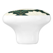 アールデコ蓮の花ゴールデンファンパターン セラミックノブ (側面)