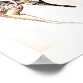 アールデコ蝶フェアリー ポスター (角)