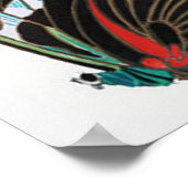 アールデコ蝶 ポスター (角)