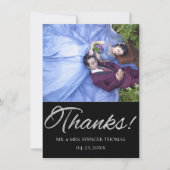 アールデコ装飾 |ブラックとシルバーの幾何学模様 サンキューカード (正面)