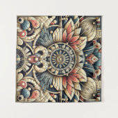 アールデコ複雑なデザイン タペストリー (正面(横))