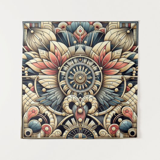 アールデコ複雑なデザイン タペストリー (正面)