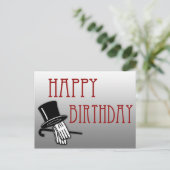 アールデコ誕生日はがき ポストカード (スタンド正面)