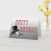 アールデコ誕生日カード カード (黄色い花)