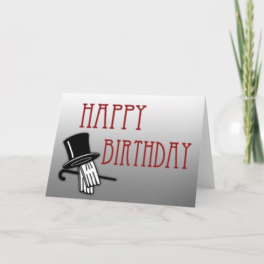アールデコ誕生日カード カード (正面)