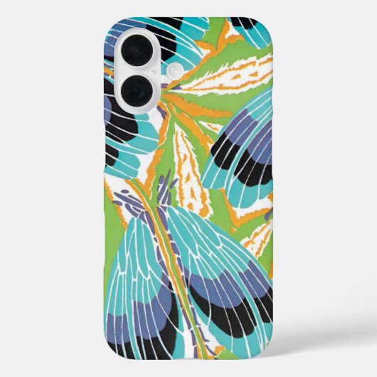 アールデコ調のジャズポシュワール庭園の昆虫 ビンテージ Case-Mate iPhoneケース (裏面)