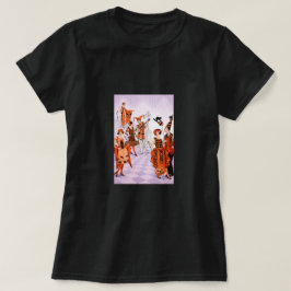 アールデコ調のハロウィンイラスト – 1920年代ビンテージ Tシャツ