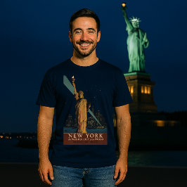 アールデコ調のビンテージ ニューヨーク 1927 Tシャツ