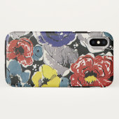 アールデコ調のフラワー ヴィンテージ ローズ 花柄 Case-Mate iPhoneケース (裏面(横))