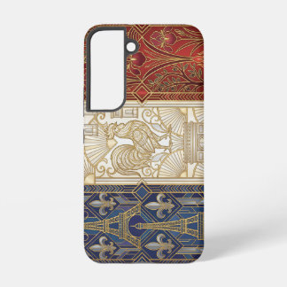 アールデコ調のフランス国旗 | 1920年代風 SAMSUNG GALAXY S22ケース