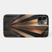 アールデコ調のメタリック幾何学エレガンス Case-Mate iPhoneケース (裏面(横))