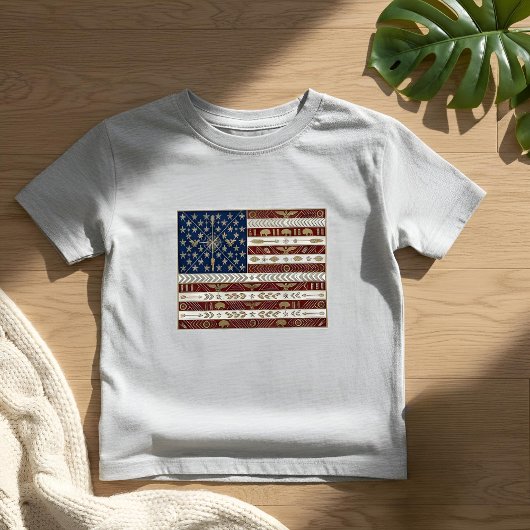 アールデコ調の伝統的な旗｜アメリカ｜1920年代 トドラーTシャツ