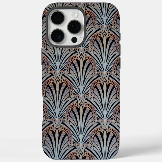アールデコ調の扇風デザイン Case-Mate iPhoneケース (裏面)