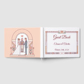 アールデコ調の絵本のような結婚式 ゲストブック (全面)