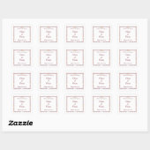 アールデコ調の絵本のような結婚式 スクエアシール (シート)
