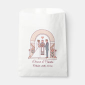 アールデコ調の絵本のような結婚式 フェイバーバッグ (正面)