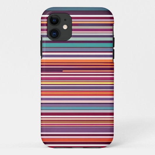 アールデコ調の縦ストライプ柄 Case-Mate iPhoneケース (裏面)