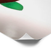 アールデコ赤いバラが花瓶の抽象芸術アート ポスター (コーナー)