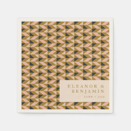 アールデコ赤面結婚金ゴールドカスタム スタンダードカクテルナプキン