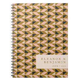 アールデコ赤面金ゴールドブラック結婚ズカスタム ノートブック