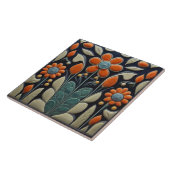 アールデコ赤 タイル (側面)