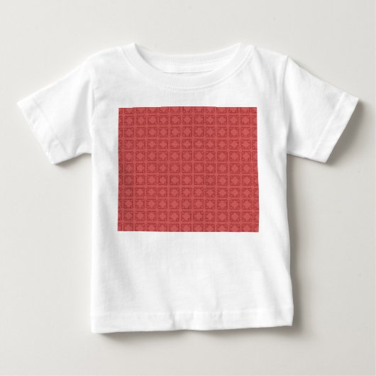 アールデコ赤 ベビーTシャツ (正面)