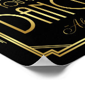 アールデコ踊れる – アルコール標識プリント ポスター (角)