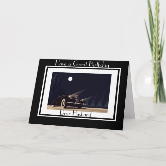 アールデコ車夫挨拶カード カード (正面)