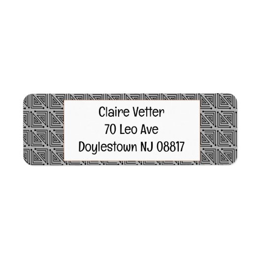 アールデコ迷路 ラベル (正面)